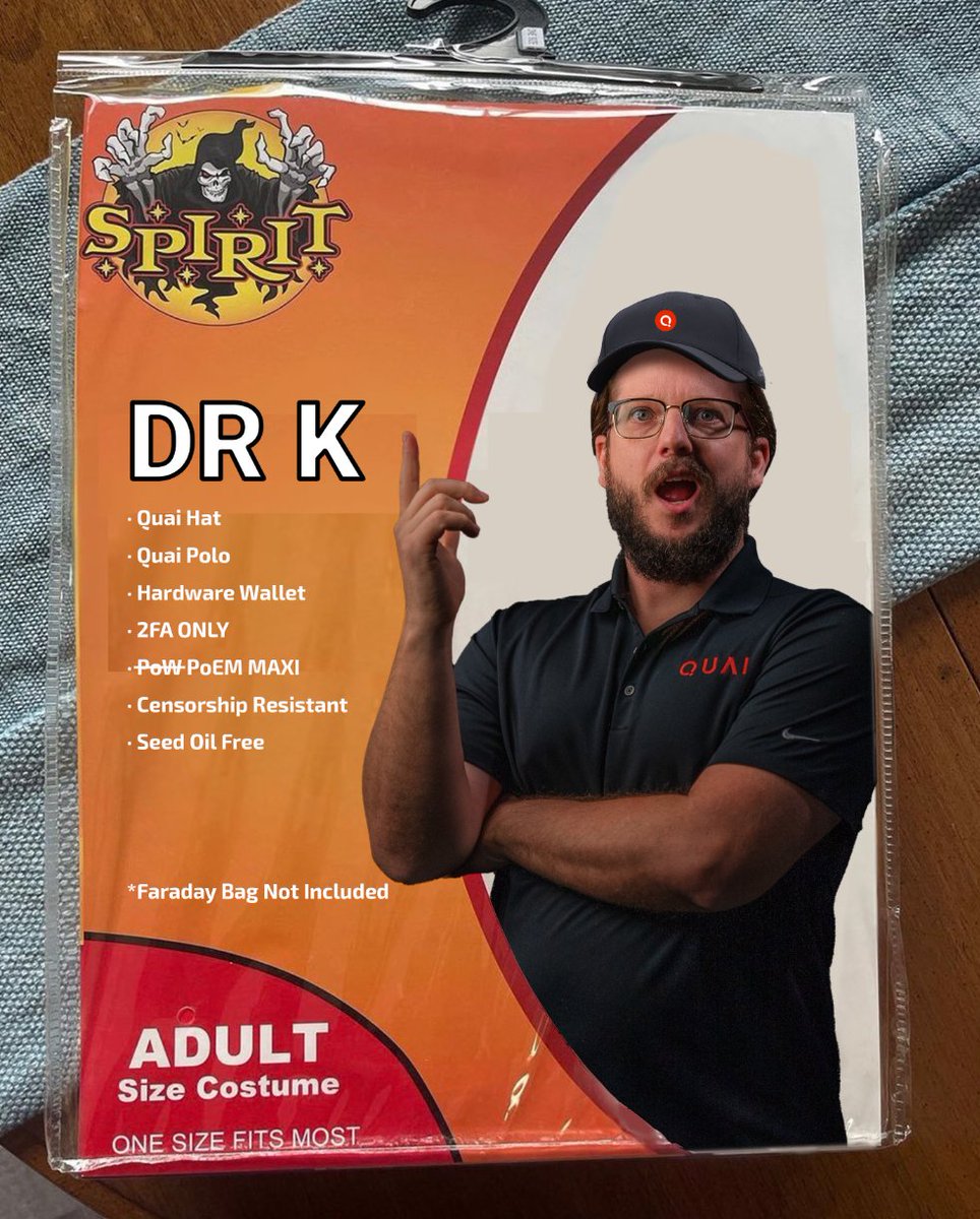 Quai Network β‘οΈπ΅ (@quainetwork) on Twitter photo Celebrate this #Halloween as the co-founder of Quai Network with a <a href="/mechanikalk/">Dr K.quaiβ‘π΅</a> themed costume π Celebrate this #Halloween as the co-founder of Quai Network with a <a href="/mechanikalk/">Dr K.quaiβ‘π΅</a> themed costume π