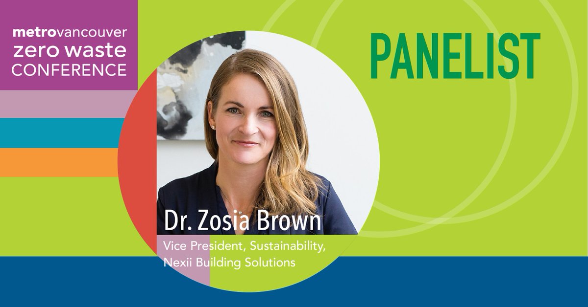 Join <a href="/zosia_brown/">Zosia Brown</a> at the 11th annual #zerowaste conference to talk about #circulareconomy and #ClimateAction. She will be presenting at 10:45 Nov 1 as part of the panel for "Building Circular Cities for Tomorrow." 

<a href="/MetroVancouver/">Metro Vancouver</a> #zwc #circularity