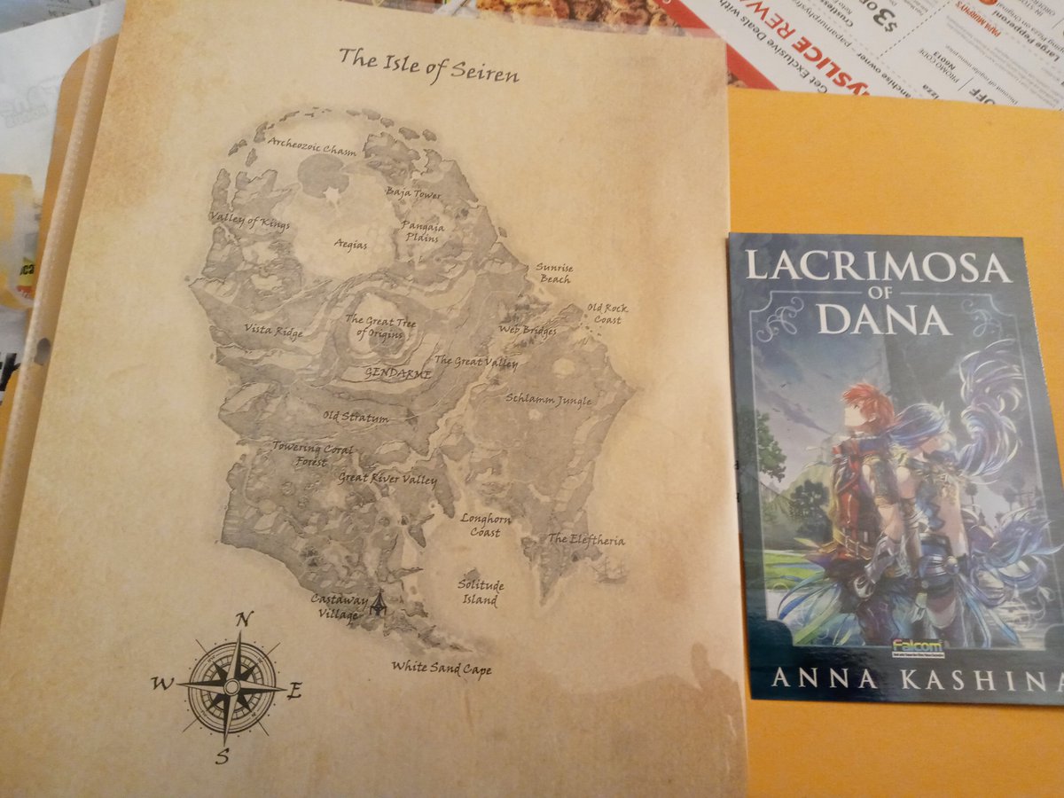 Got the map and a promo card from @Lacrimosa_Novel and @Dragonwellbooks! Get your copy of the official novelization by @annakashina !