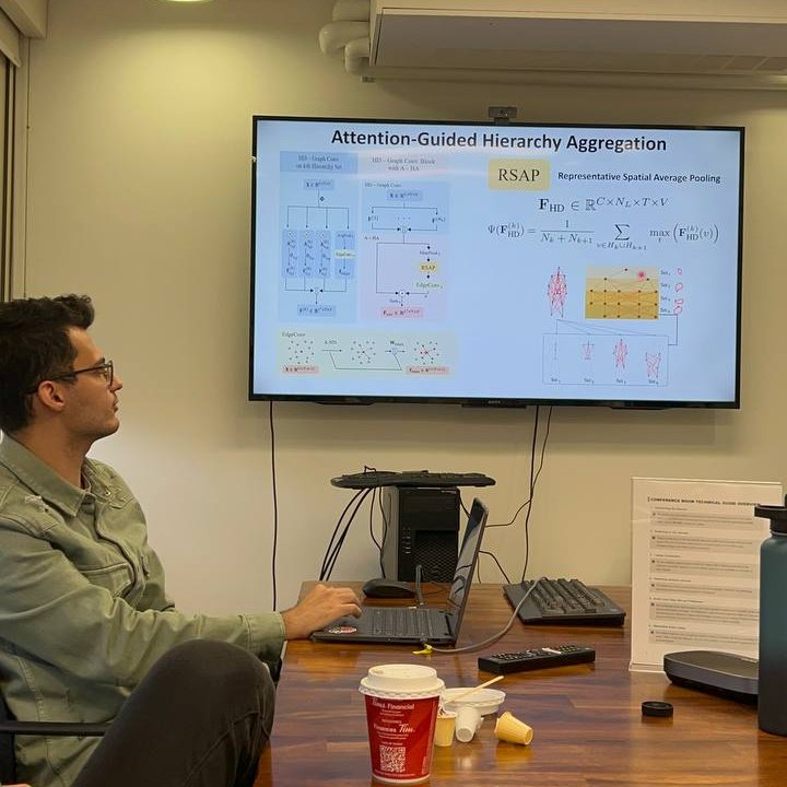 Fateme (Faye) Pourghasem (@f_pourghasem) on Twitter photo Today at <a href="/Babak_Taati/">Babak Taati</a>'s Journal Club, <a href="/SoroushMhrbn/">Soroush Mehraban</a> delivered an engaging presentation on Skeleton-Based Action Recognition.🌟
Interested in Computer Vision? Dive into his YouTube channel for cutting-edge insights. He's a master in the field! Explore now: youtube.com/@soroushmehrab… Today at <a href="/Babak_Taati/">Babak Taati</a>'s Journal Club, <a href="/SoroushMhrbn/">Soroush Mehraban</a> delivered an engaging presentation on Skeleton-Based Action Recognition.🌟
Interested in Computer Vision? Dive into his YouTube channel for cutting-edge insights. He's a master in the field! Explore now: youtube.com/@soroushmehrab…