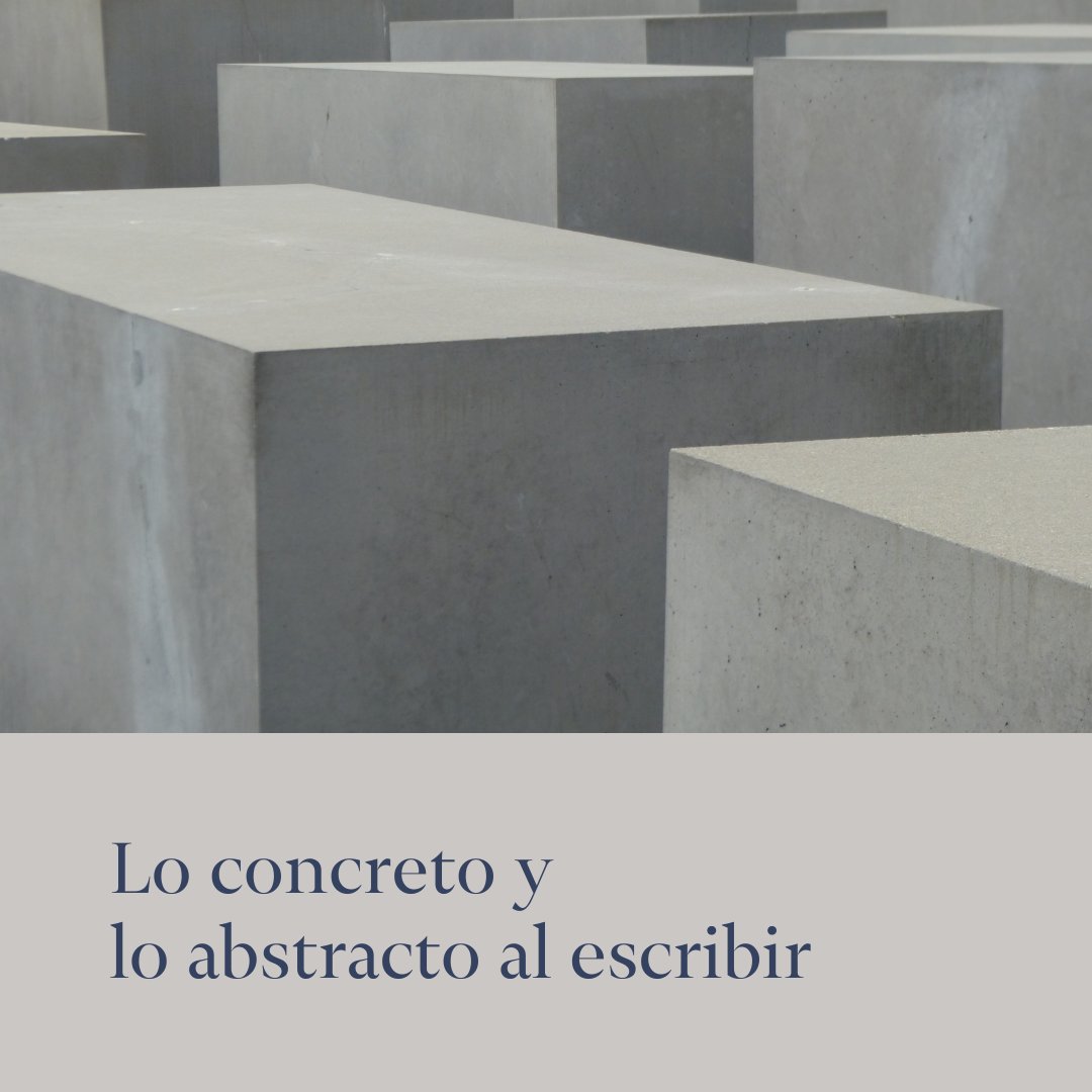 Lo concreto y lo abstracto al #escribir.

#EscrituraCreativa #CreaciónLiteraria

➡️ mtr.cool/ouudxvpvsf