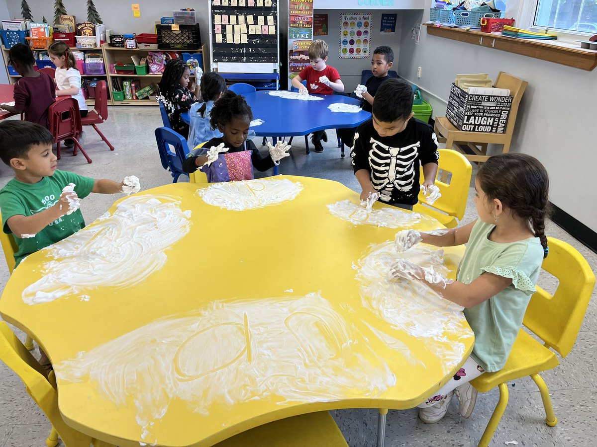 Today was a fun filled day! We got to practice our letter sounds by listening to the sound and writing what letter makes that sound in shaving cream! <a href="/WHChestnut/">WHChestnut</a>