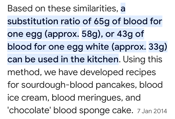 #spookyfact 🎃𝑺𝒑𝒐𝑶𝒐𝒌𝒚 𝑭𝒂𝒄𝒕🎃 Blood can be substituted for eggs in baking this means all those vampires out there can eat a cake that is like pretty Neet