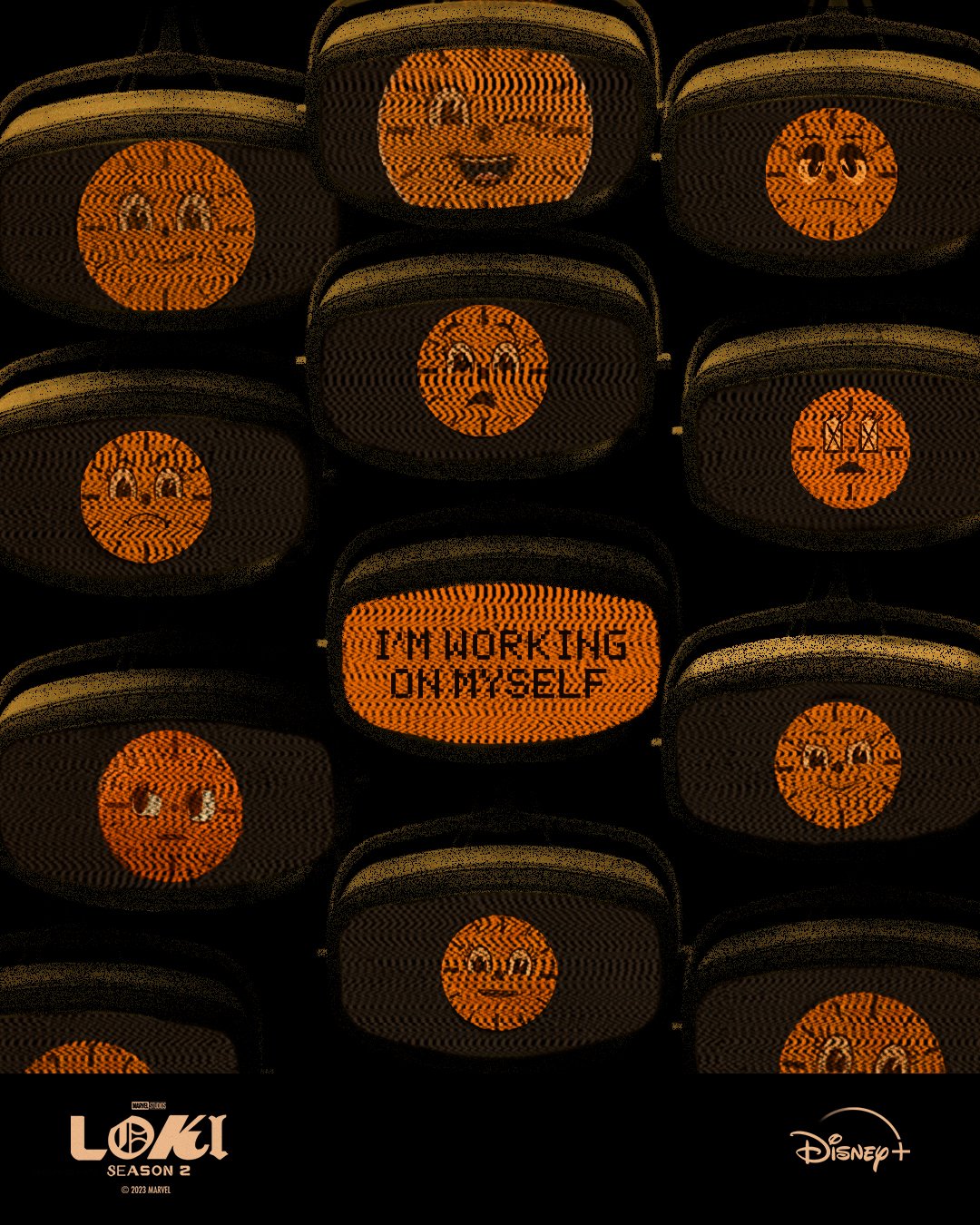 Creatieve Loki S2 posters op Disney Plus België