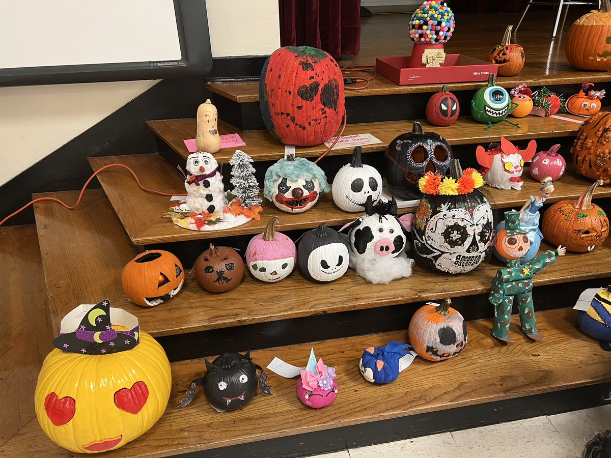 Great job to everyone who participated in the Pumpkin Decorating Contest!  Well done and we cannot wait to see what you do next year!  #halloween #pumpkinpatch #decorating #instagood #instagram #instadaily #instalike #schoollife #wveagles