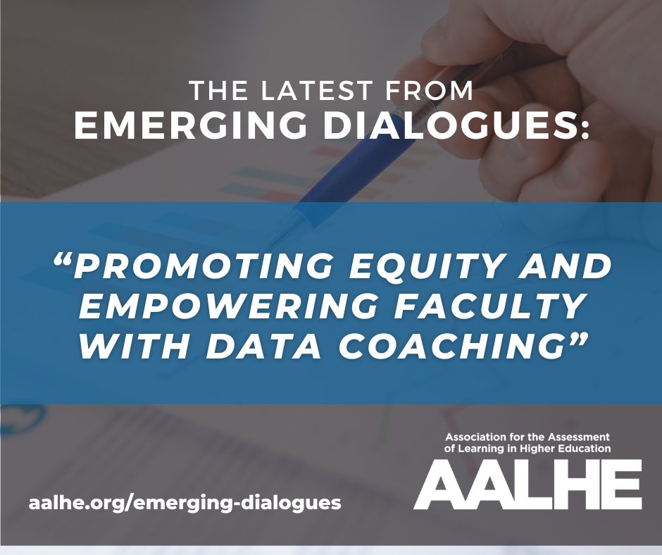 Check out the latest article from Emerging Dialogues!
“Promoting Equity and Empowering Faculty with Data Coaching” by Reem Jaafar, PhD.
#EmergingDialogues #Assessment #DataDemocratization #StudentSuccessData #EquityMindedActions #ContinuousImprovement #ProfessionalDevelopment