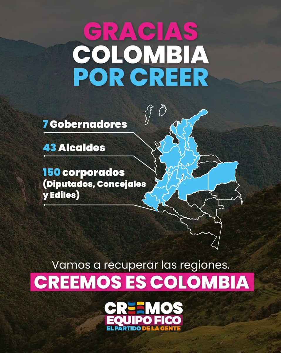 Esta es la mejor forma de empezar a recuperar a Colombia 🇨🇴#Creemos