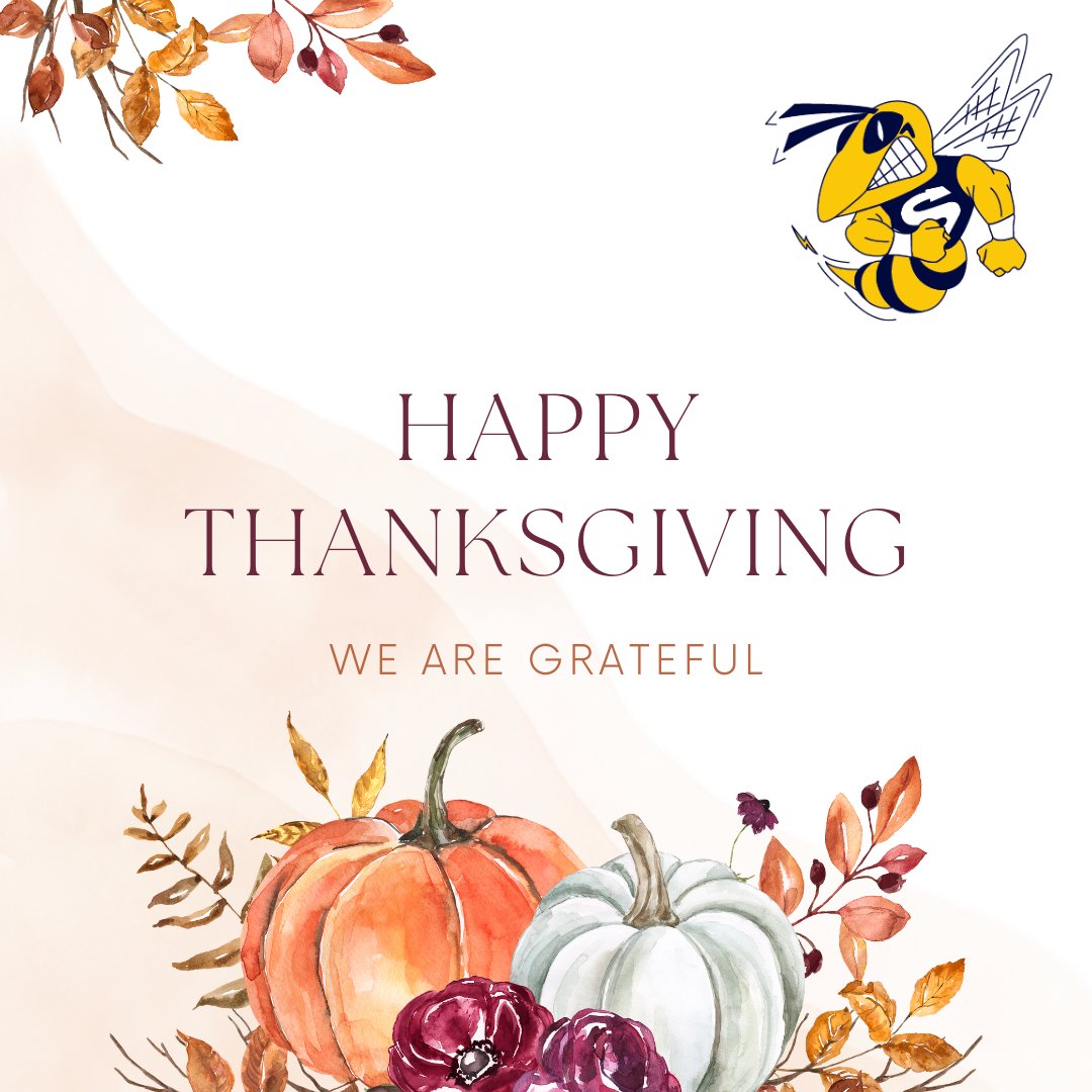 Happy Thanksgiving to all our Hornets who celebrate!