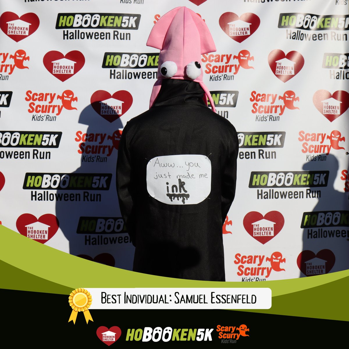 HoBOOken5K's tweet photo. Drumroll please! Thank you to everyone who entered our costume contest! Our team loved viewing your FaBOOlous costumes!

Our judges have deliberated:

Best Individual Costume: Samuel Essenfeld  Best Duo: Kiersten and David Wawrzonek Best Group: Jeremy, Caden, and Jackie Stelling https://t.co/WXhPRxH2tJ