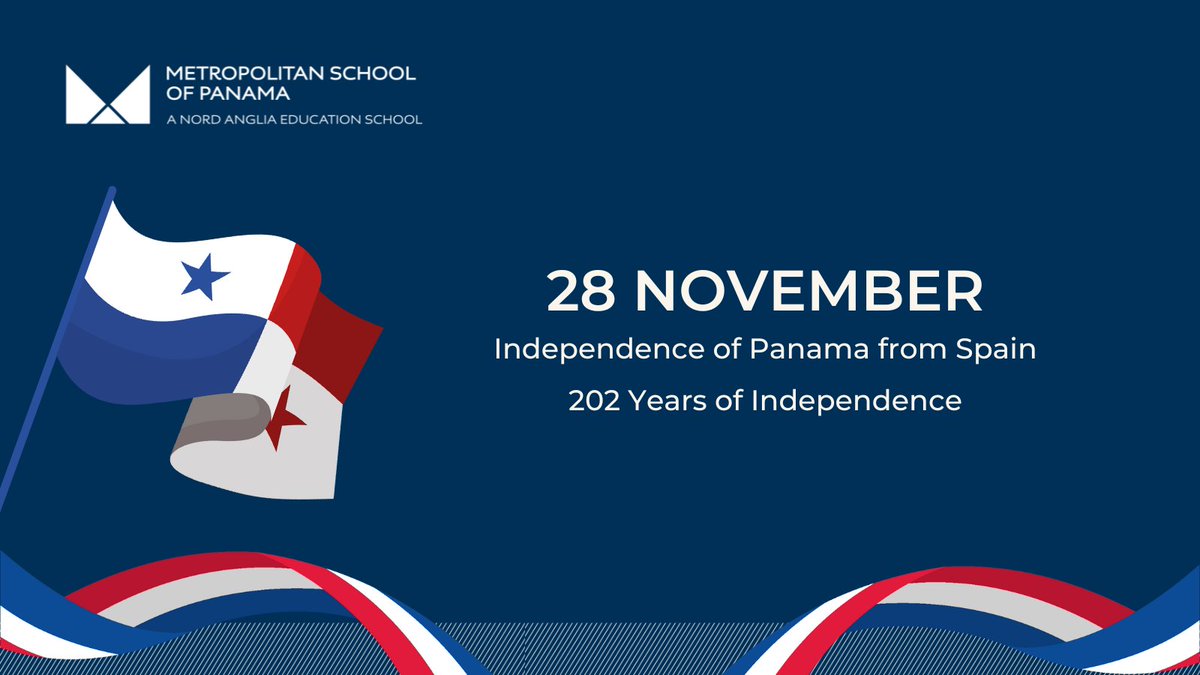 METSchoolPanama's tweet image. Celebrating 202 years of Panama's Independence from Spain. 💙🤍❤️
Cerramos el mes celebrando los 202 años de Independencia de #Panamá de España. ¡Felicidades y que viva Panamá! 🇵🇦
#METSchoolPanama #EducacionPanama #MesdelaPatria