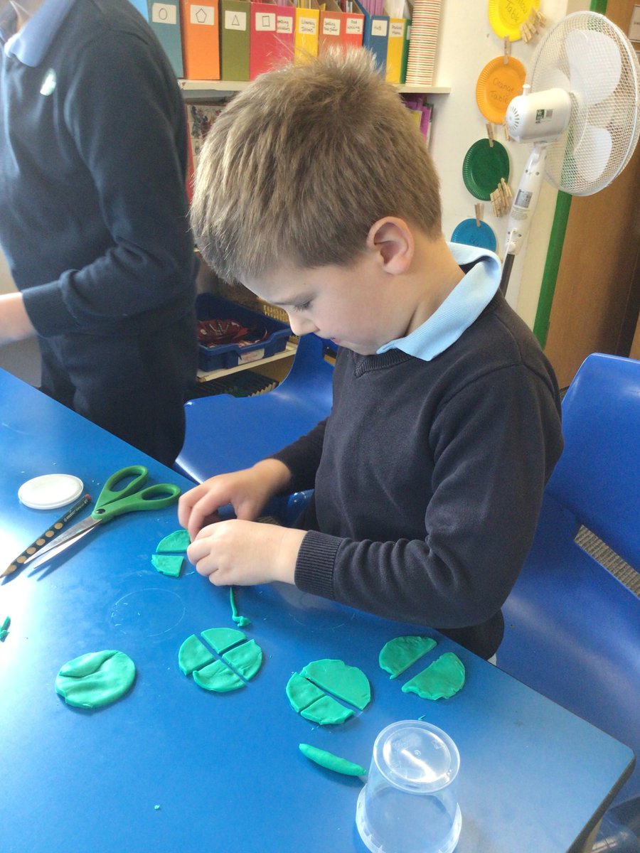 PrimaryNewlands's tweet photo. We used 'Ghost Words' to practice our spelling words.
Loose Parts Play was based on partner work and role play. P2/3/4/5 have been using playdough to learn about Fractions. https://t.co/3dq61pAYnE