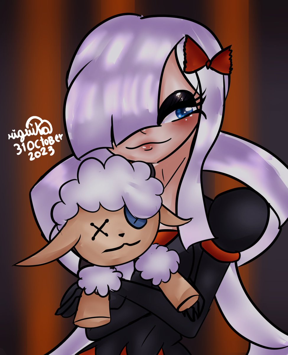 Miguika2's tweet photo. Happy halloween 
#ilustration #digital #art #oc #originalcharacter #Halloween https://t.co/dkVO2Uqigt