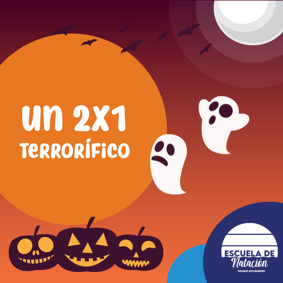 ¡Celebra #Halloween con nuestra espeluznante oferta 2x1!

Hasta el 6 de noviembre, las inscripciones en las clases grupales de #natación de noviembre recibirán el mes de diciembre gratis.

📧natacion@colegioestudiantes.edu.es 
*Oferta valida para alumnos matriculados en el centro