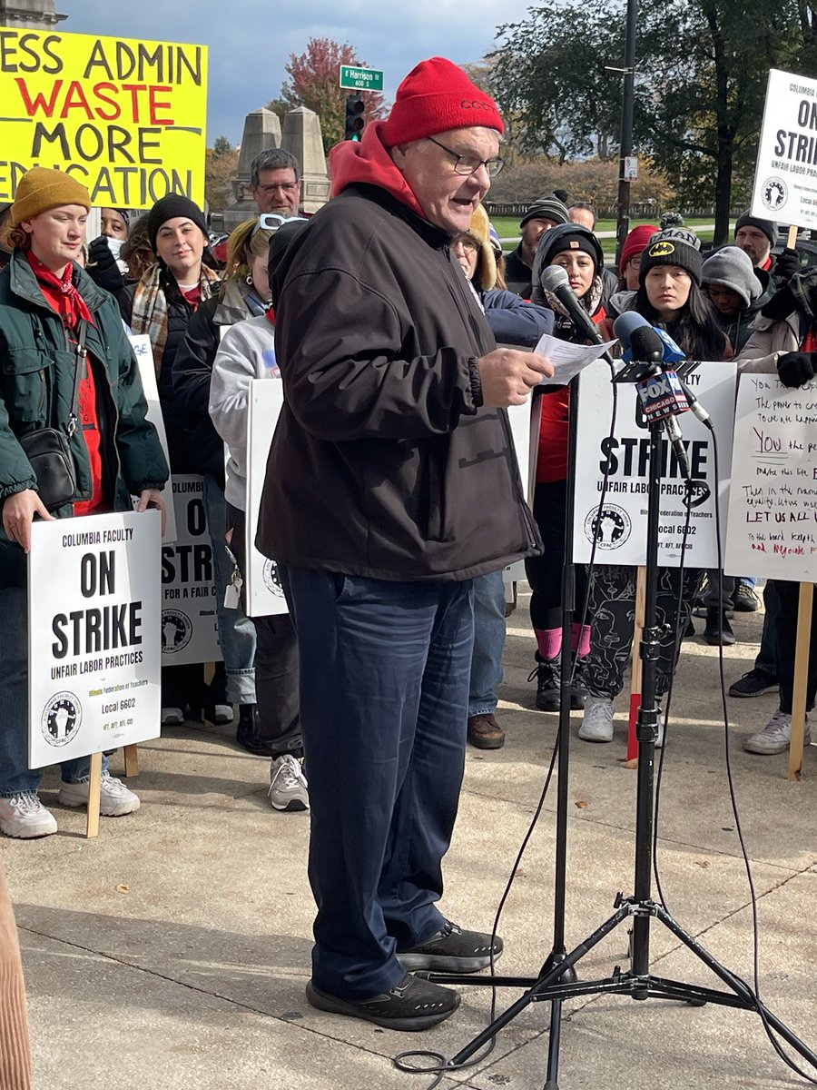 IL Federation of Teachers (@iftaft) on Twitter photo Labor leaders and students are rallying powerfully with adjunct faculty at Columbia College on their strike lines on Day 2! <a href="/DanJMontgomery/">Dan Montgomery</a> <a href="/BobReiterJr/">Bob Reiter</a> #IFTsallydarity #cfacstrong #solidarity Labor leaders and students are rallying powerfully with adjunct faculty at Columbia College on their strike lines on Day 2! <a href="/DanJMontgomery/">Dan Montgomery</a> <a href="/BobReiterJr/">Bob Reiter</a> #IFTsallydarity #cfacstrong #solidarity