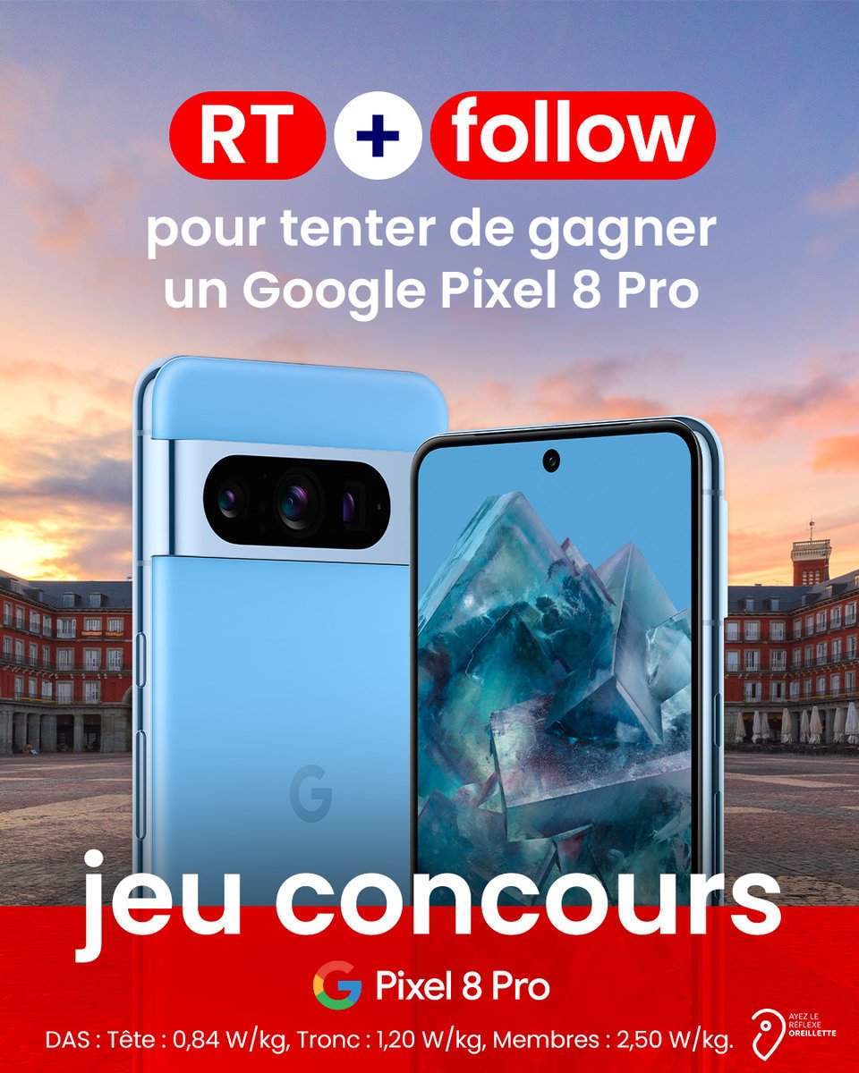 SFR's tweet image. #JeuConcours Google #Pixel8Pro📱
Bonne chance à tous, même ceux qui n’ont pas une adresse gmail ! 📧