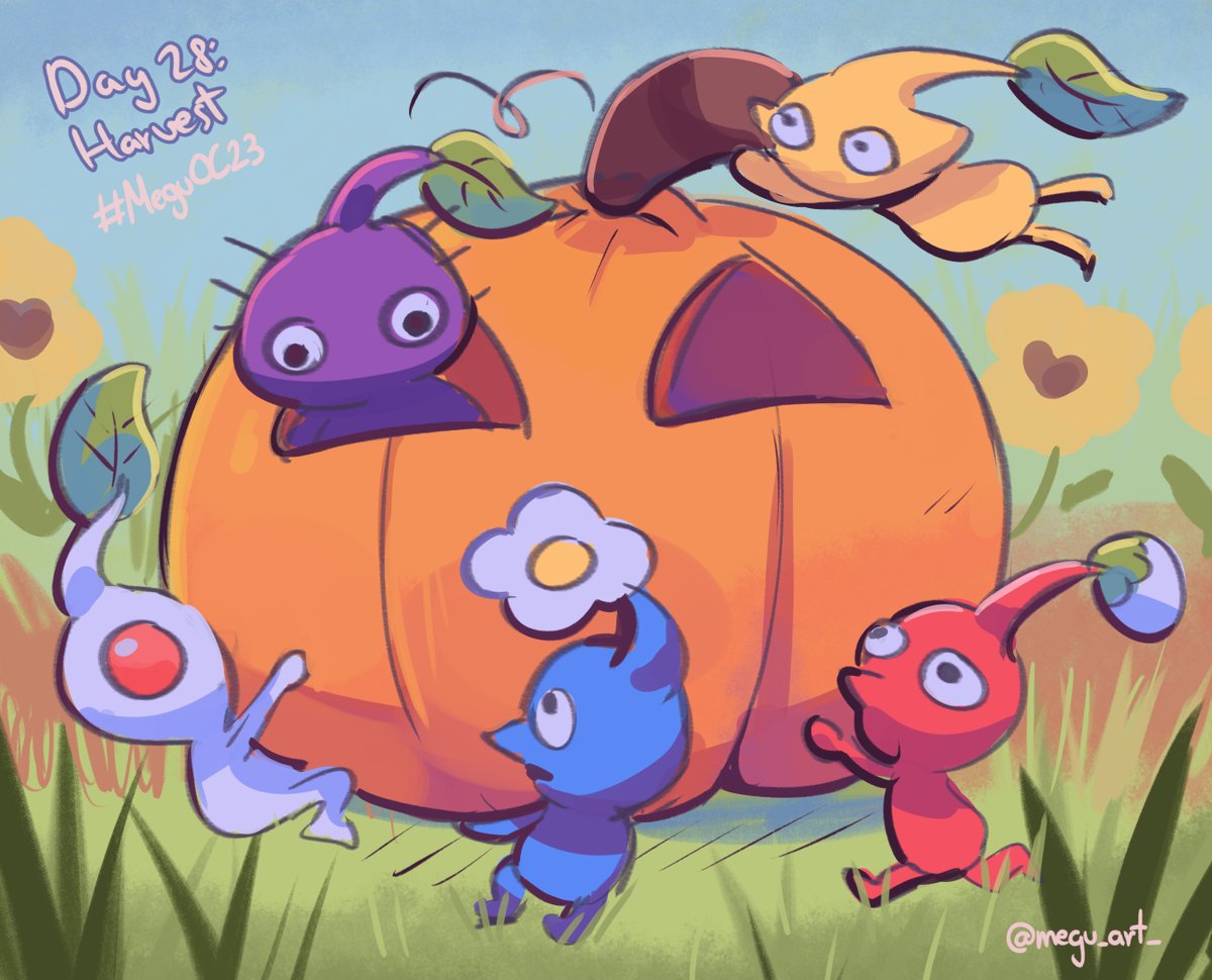 megu_art_'s tweet photo. Day 28: Harvest ft Pikmin ๐
Day 29: Mug ft Hollow Knight ๐ต
Day 30: Playlist ft Bocchi ๐ต
Day 31: Halloween ft Miku Hatsune ๐ฆ
#MeguOC23 https://t.co/ovD8XoBaTH