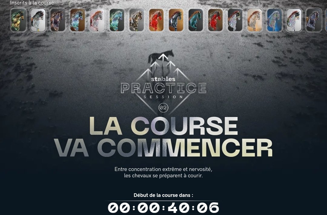 cryptodream91's tweet photo. Moins de 40 minutes avant la #PracticeSeason 2
L'Écurie🤠 est impatiente de pouvoir analyser les résultats avec les nouveaux paramètres les 🎲 sont relancés.
51 poulains🐴 engagés pour l'Écurie Dream In-Stables🤠 bonne chance à tous..! 🏇
#playstables #Stables #pmu #OwnPlayThrill #nft #tezos #web3 #tezosnft #HorseRacing #raceplay