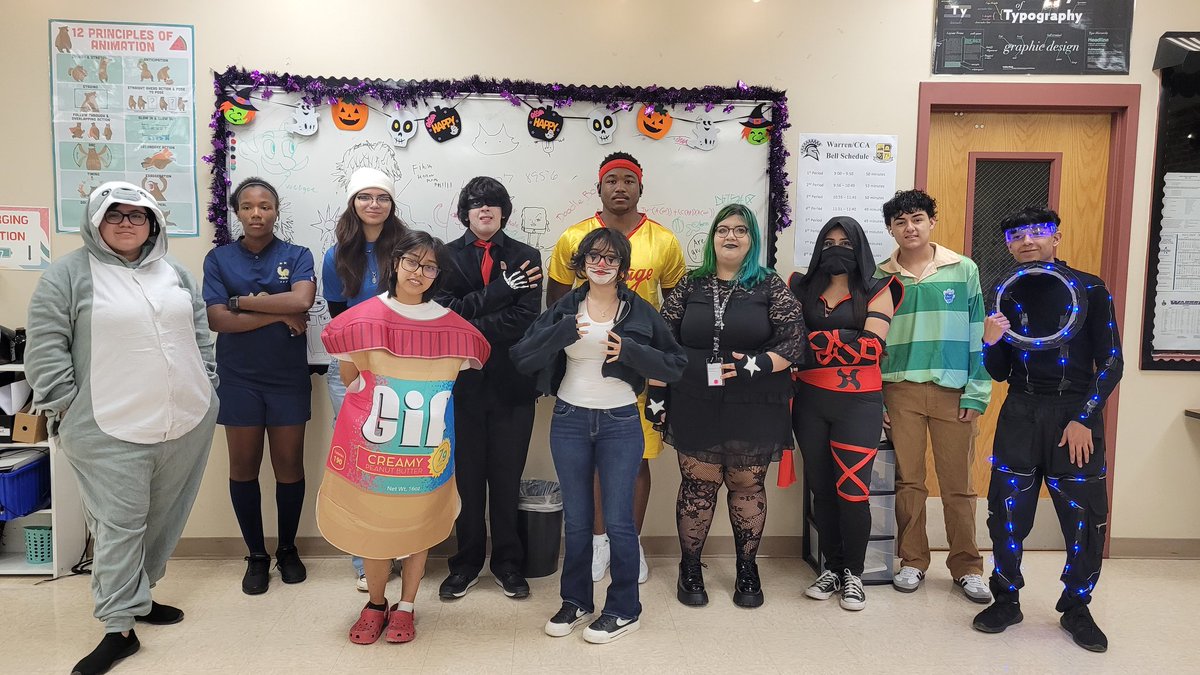 WHS_Animation's tweet image. Happy Halloween from Animation 2! :) #warriornation #warrenanimation