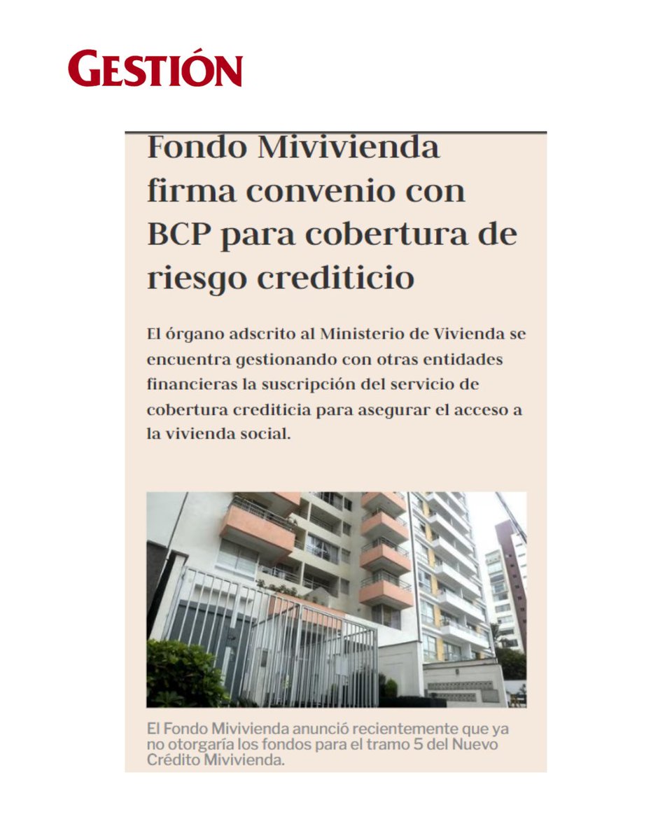 codip_pe's tweet photo. #NOTICIA | @MiviviendaPeru  anunció la firma del convenio con el @BCPComunica para brindar el servicio de Cobertura de Riesgo Crediticio (CRC) y así asegurar el acceso a la vivienda social para más familias.
Noticia 👉https://t.co/lfaQvMdckv https://t.co/LsfUpVdhnV