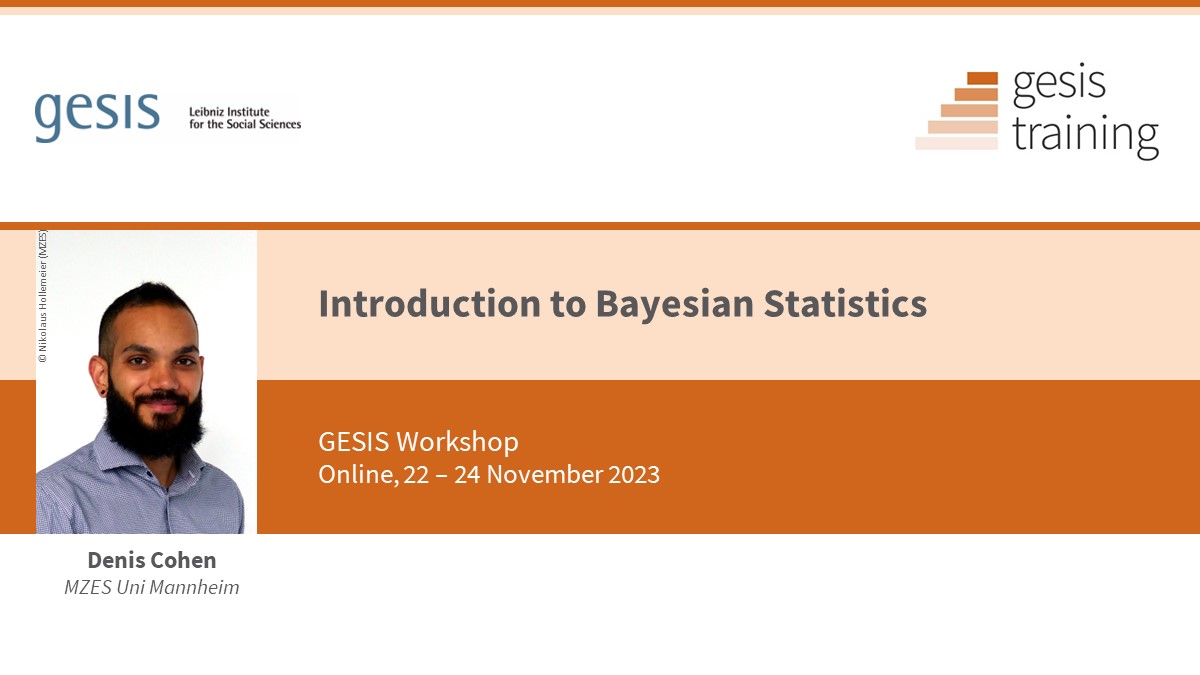 Interested in learning the fundamentals of Bayesian analysis? Secure your spot for our introductory course on Bayesian statistics with @denis_cohen and embark on your learning journey! Info & registration ➡️ bit.ly/IntroBayStat #BayesianStatistics #StatisticalModelling