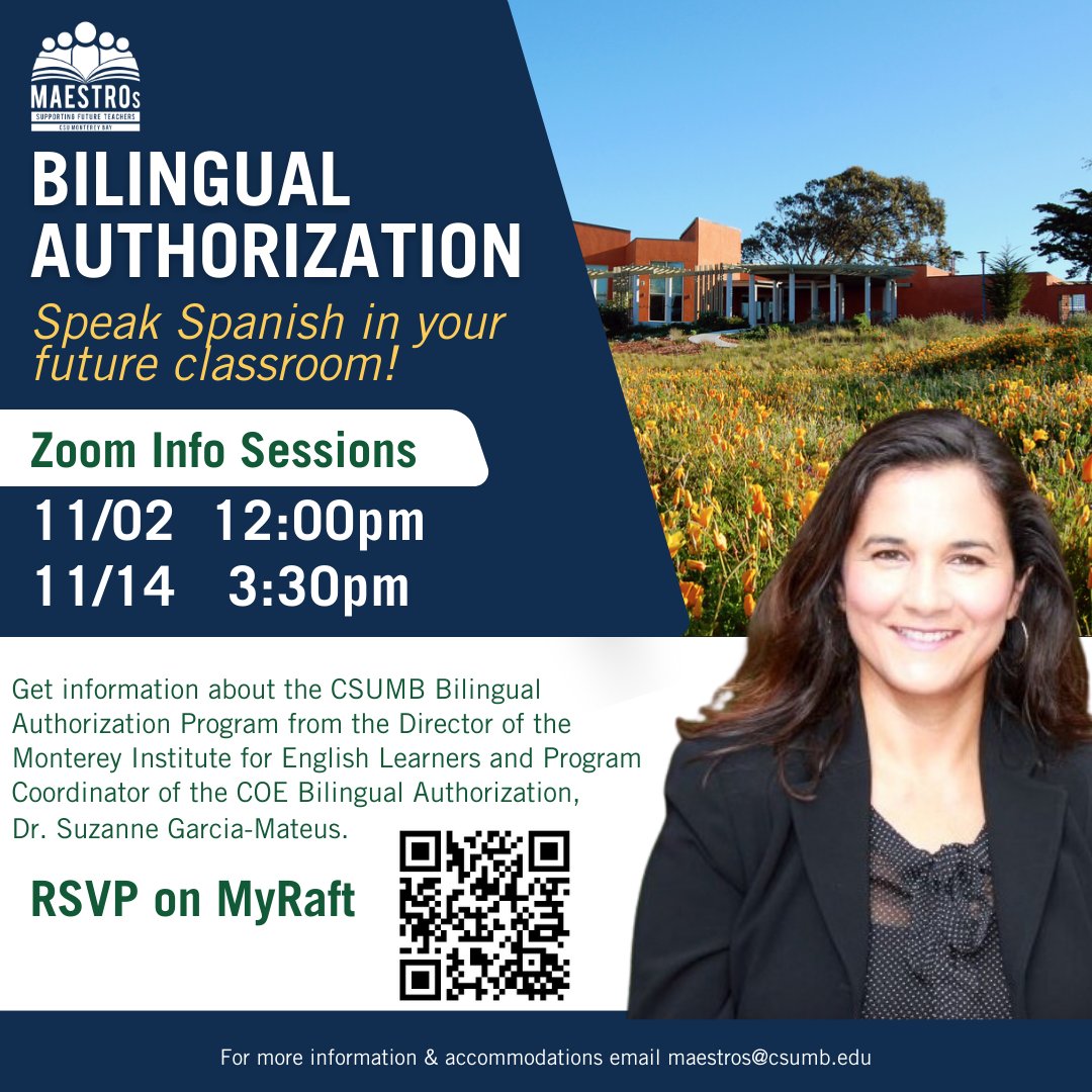 CSUMB Monterey Institute for English Learners (@csumb_miel) on Twitter photo Join us! <a href="/CSUMB/">Cal State Monterey Bay</a> @CSUMB_ElemEd <a href="/salinascityesd/">Salinas City ESD</a> <a href="/PajaroValleyUSD/">Pajaro Valley Unified School District</a> #bilingualteachers #bilingualeducation <a href="/salnews/">Salinas Californian</a> <a href="/MB_SecondaryEd/">CSUMB Secondary Education</a> <a href="/CSUMB_SPED/">CSUMB Special Education</a> <a href="/mbwlp/">MBWLP</a> Join us! <a href="/CSUMB/">Cal State Monterey Bay</a> @CSUMB_ElemEd <a href="/salinascityesd/">Salinas City ESD</a> <a href="/PajaroValleyUSD/">Pajaro Valley Unified School District</a> #bilingualteachers #bilingualeducation <a href="/salnews/">Salinas Californian</a> <a href="/MB_SecondaryEd/">CSUMB Secondary Education</a> <a href="/CSUMB_SPED/">CSUMB Special Education</a> <a href="/mbwlp/">MBWLP</a>