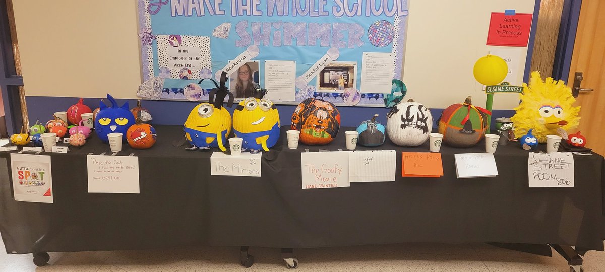 Our students are very creative. We had great submissions to the pumpkin decorating contest. @HumbleISD_ESS