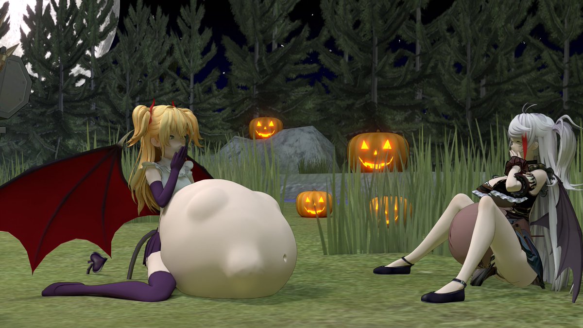 JustACactus7's tweet photo. HAPPY HALLOWEEN HOMIES
finally I can unleash this monstrosity that was about 12 days in the making. Consisting of 3 separately rendered scenes combined into one LARGE one, of a small but chaotic azurlane port halloween party(with some #vore and stuffing involved obviously). https://t.co/9TQVRR99Tu