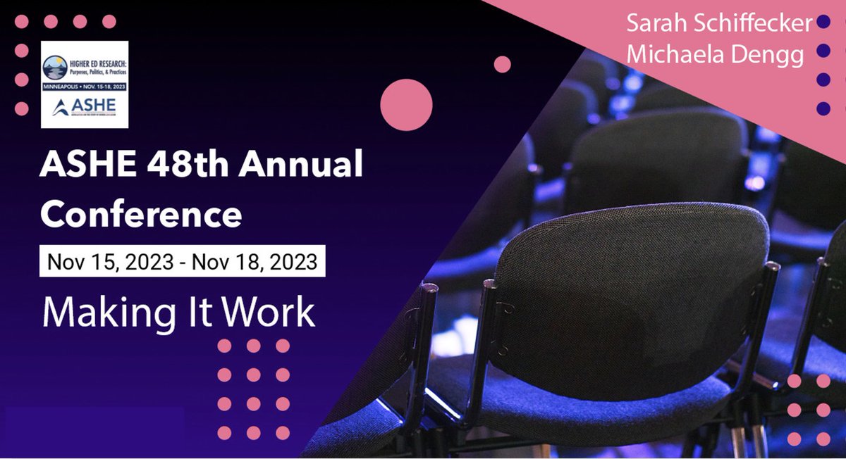 Come join me and the amazing @michaela_dengg at #ASHE2023!
We’re looking forward to having conversations around #postgraduation #employment for #internationalstudents.
<a href="/ASHEoffice/">ASHE</a> 
📍Thursday, 11/16, 2-3.15pm in the Conrad A room on the 2nd floor📍