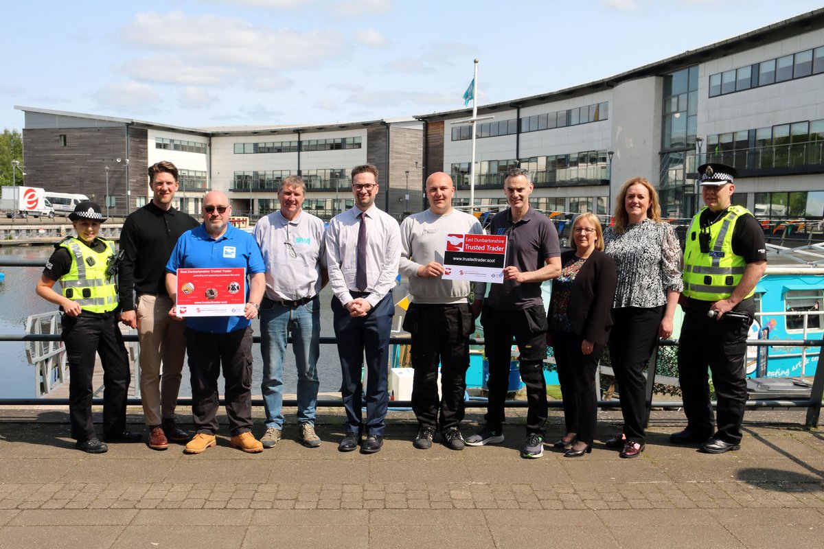Do you know a reliable, reputable local trader or business? Why not encourage them to sign up for the East Dunbartonshire Trusted Trader scheme?

<a href="/ScottishTraders/">TrustedTrader.Scot 👷‍♂️</a> <a href="/PSOSEastDun/">Police Scotland East Dunbartonshire</a> <a href="/DshireChamber/">Dunbartonshire Chamber of Commerce</a> <a href="/BearsdenLoves/">Bearsden</a> <a href="/milngavie/">Milngavie</a> <a href="/_Bishopbriggs/">Bishopbriggs</a> @yourkirky2 <a href="/BGEastDunbarton/">Business Gateway East Dunbartonshire</a> <a href="/EastDunVA/">EDVA</a>

1/2