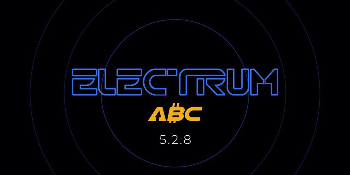 eCash's tweet photo. 🌟 Key Highlights - #ElectrumABC Wallet

👨🏻‍💻 Electrum ABC 5.2.8 is released, fixing a multi-sig bug introduced in the previous release and bringing UX and performance improvements. ⚡

👉 Download it here: https://t.co/cZX1ObczKO

⬇️ https://t.co/KZjqGsa6bB