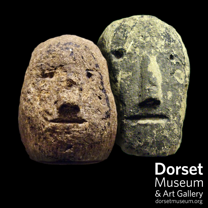 #HauntedHeritage👻 | Much like the modern-day Jack O'Lanterns🎃, Celtic stone heads were thought to serve as safeguards against malevolent spirits infiltrating households. #EYASpooky #ExploreYourArchive #Archaeology #Folklore #Halloween #Dorset (1/3)