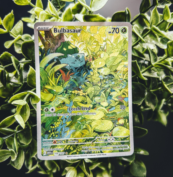 AzuraChu's tweet photo. Bulbasaur 166 - 151 🍃.
.
.
.
#pokemon #pokémon #pkmn #pokemonkaarten #pokemoncards #pokemonkanto #pokemonscarletandviolet #pokemontcg #pokemontrainer #pokemoncommunity #pokemoncollection #pokemoncollector #pokemonstarters #pokemonsecretrare #bulbasaur https://t.co/n2js5kNjpd