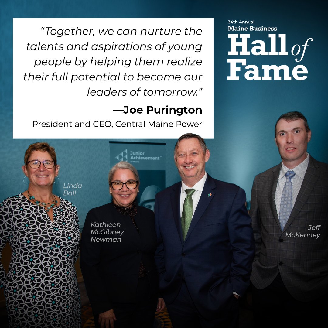 A very special thank you to our guest speaker, Joseph Purington. We are grateful to our Presenting Sponsor, <a href="/cmpco/">Central Maine Power</a>, for their support of Junior Achievement and applaud their involvement in community development across Maine. Full event is linked below!

youtu.be/PXviaqnHI5E