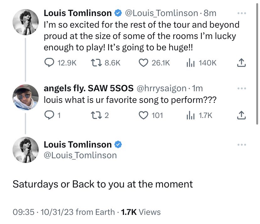 HL Daily on X: Louis replying to a fan about which song on  #FaithInTheFuture is the most meaningful/has the strongest lyrics in his  opinion.  / X