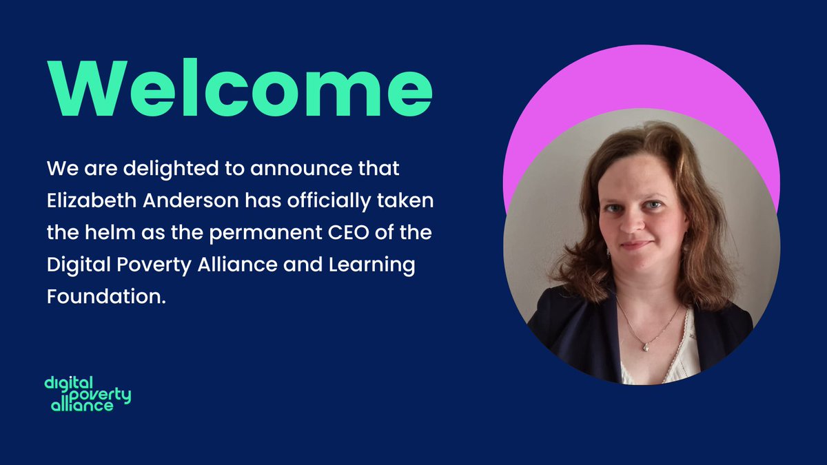 We're delighted to announce @elizabethdigi as permanent CEO of @elearningfound. Her leadership in tackling digital poverty, proven during her time as Interim CEO, inspires us all. We're excited about the incredible work ahead!