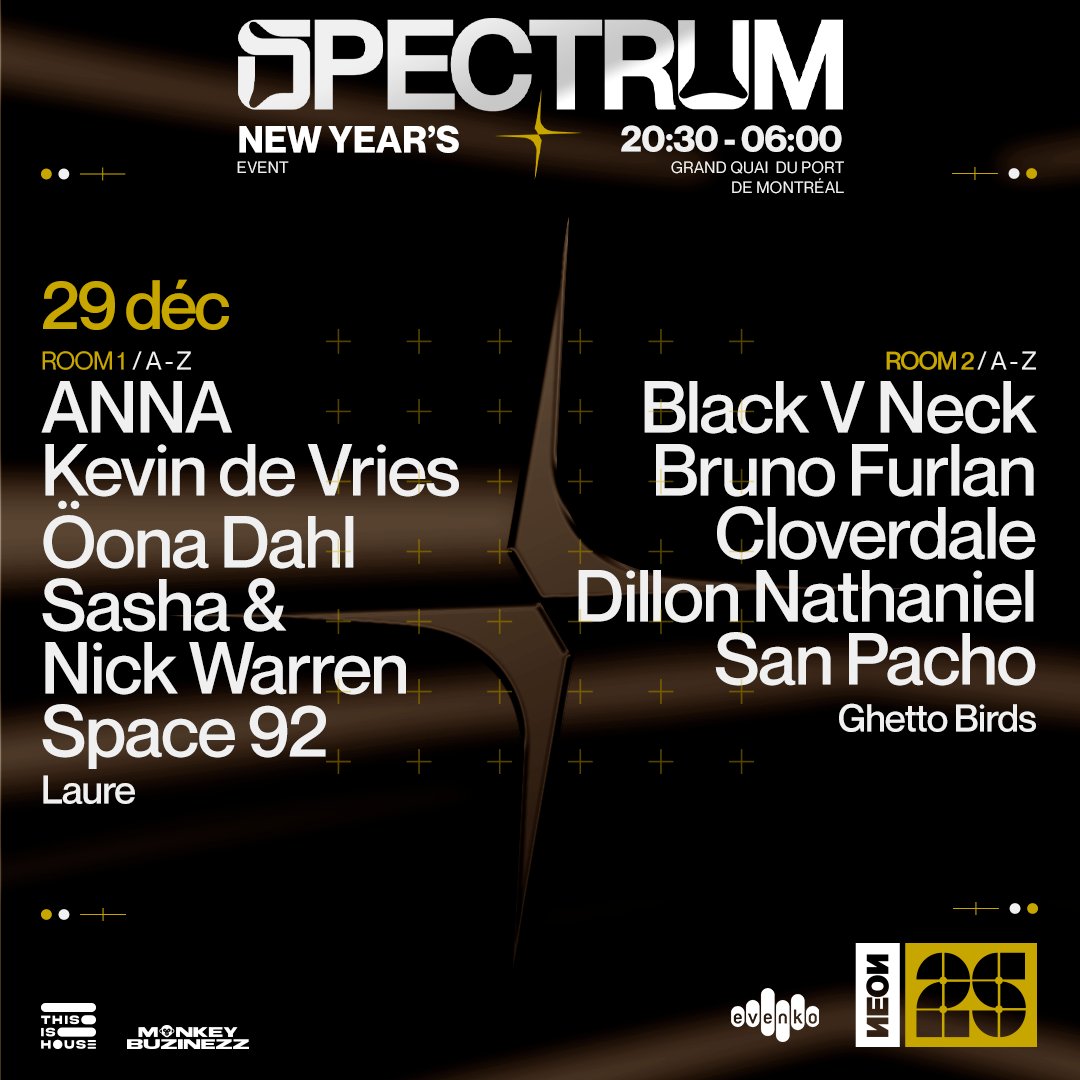 sashaofficial (@sashaofficial) on Twitter photo Epic lineup in Montreal! W/ <a href="/djannamiranda/">ANNA</a>, <a href="/kevindevries_/">kevindevries_ofc</a>, <a href="/OonaDahl/">◎☀и▲_l☽▲╫L</a>, <a href="/DJNickWarren/">Nick Warren</a>, <a href="/space92music/">Space 92</a>, & more.✨
Tickets: bit.ly/45SQhjW Epic lineup in Montreal! W/ <a href="/djannamiranda/">ANNA</a>, <a href="/kevindevries_/">kevindevries_ofc</a>, <a href="/OonaDahl/">◎☀и▲_l☽▲╫L</a>, <a href="/DJNickWarren/">Nick Warren</a>, <a href="/space92music/">Space 92</a>, & more.✨
Tickets: bit.ly/45SQhjW