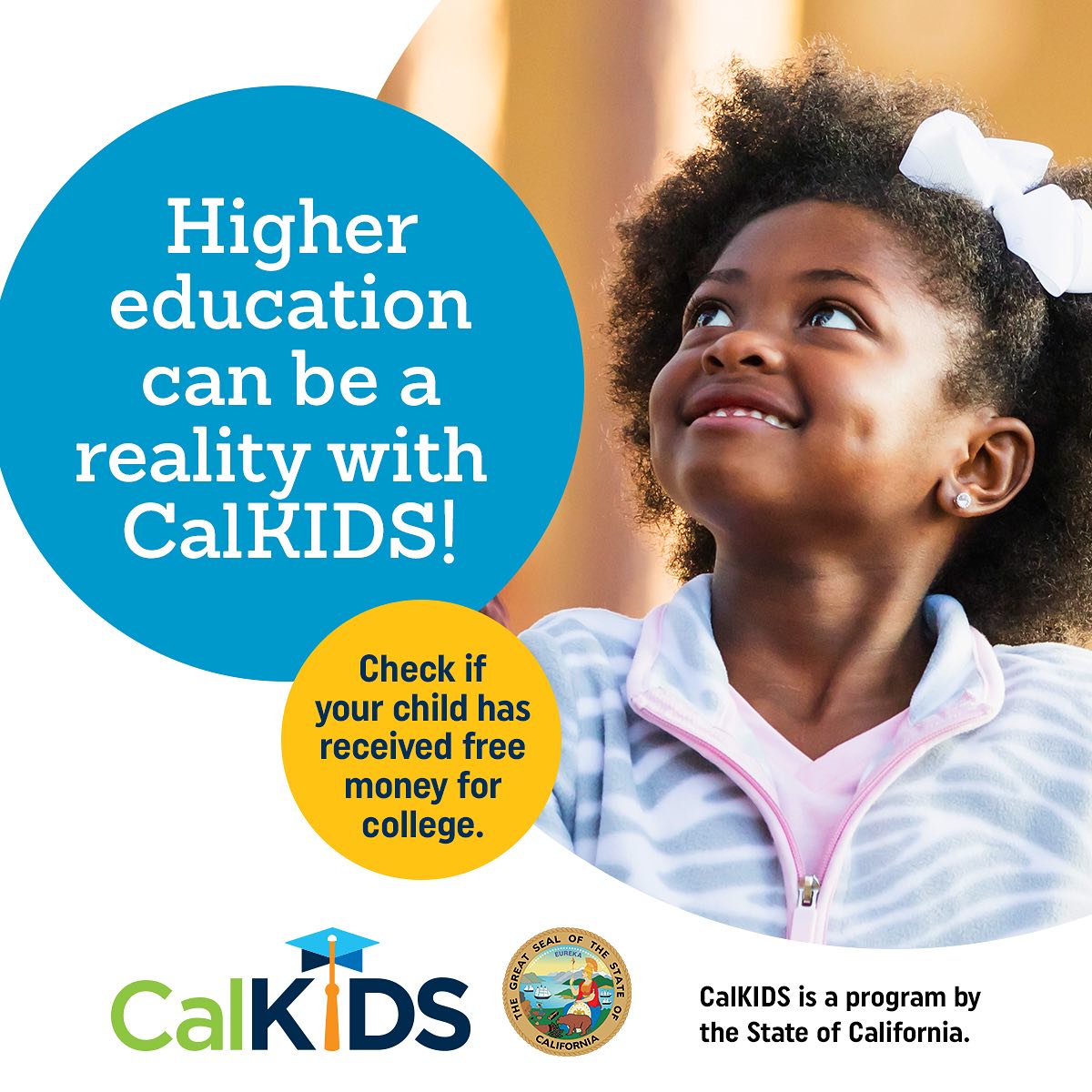 Have you checked out @CalkidsProgram? CalKIDS helps families save early for college. 💰🎓 Check to see if your child already has a college savings account in their name by visiting calkids.org