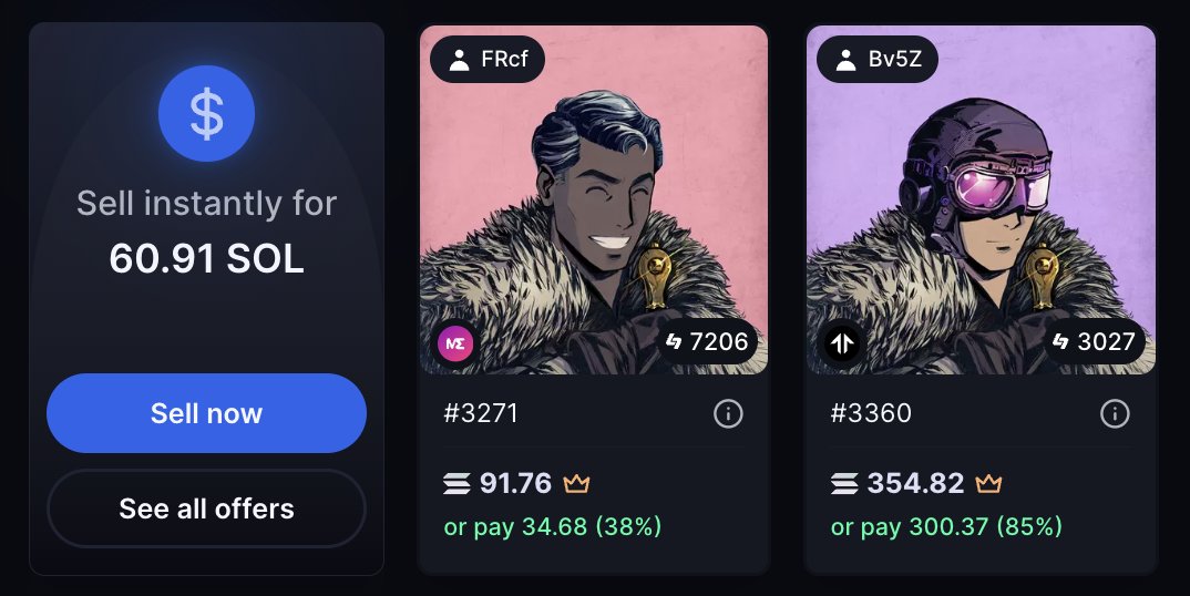 We have stayed strong through the night. Fighting FUD when it mattered most. Allowing <a href="/armaniferrante/">Armani Ferrante</a> and @yver__ to do what they do best.

Now it's time for <a href="/MadLadsNFT/">Mad Lads</a> to rise again. 

Join the Night's watch for 91.76 SOL. Because the next highest listing is 354.82 SOL...