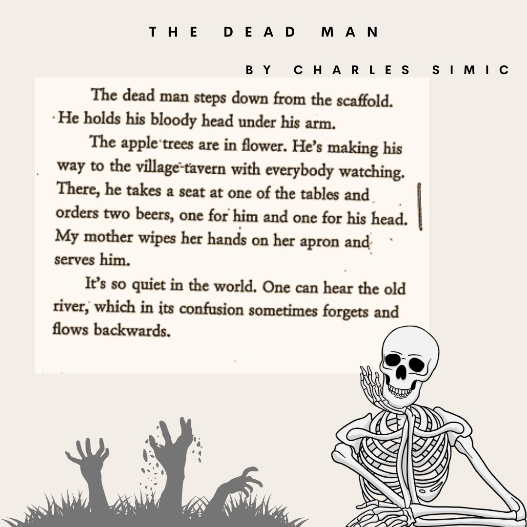 Happy Halloween Writers!! Here are some spooky👻 pieces of Prose to celebrate the day🎃 Stay safe &amp; Have fun!! 
•
#halloween #spooky #prose #charlessimic #russelledson #poetry #creativewriting #writingcommunity #writingprompts #writinglife #writingsociety #creativefiction #ou
