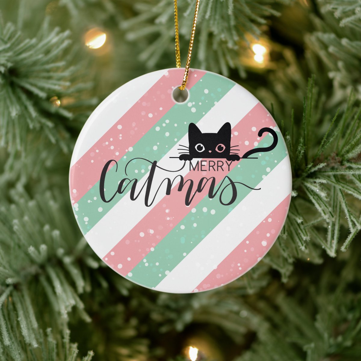 adorecats4ever's tweet image. Cute Black Cat Christmas Ornament Cat Lover Gift zazzle.co.uk/z/mlkcc1c3?rf=… via @zazzle
Introducing this NEW Personalized Cat Christmas Ornament for Cat Lovers. Add a pop of festive color to your tree. Save 20% today! Hit the link! 🐈‍⬛ #catchristmasornament #CatLovers #catornament