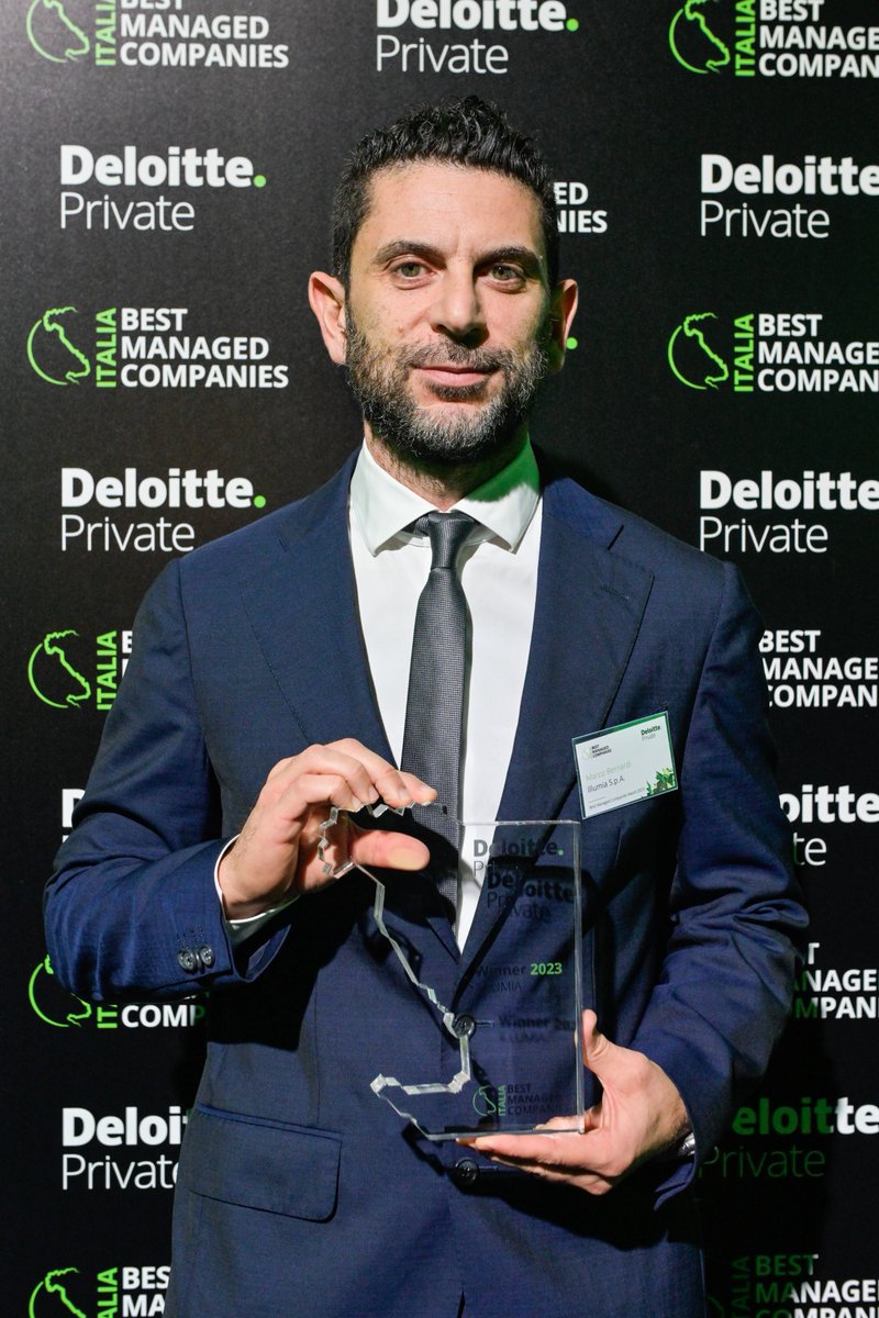 illumia (@illumia) on Twitter photo Illumia è stata premiata eccellenza imprenditoriale del Made in Italy per il premio #BestManagedCompaniesAward, di <a href="/DeloitteItalia/">Deloitte Italia</a> Private. «Siamo davvero orgogliosi di questo premio, che estendiamo a tutti i collaboratori di Illumia» ha commentato il Presidente Marco Bernardi Illumia è stata premiata eccellenza imprenditoriale del Made in Italy per il premio #BestManagedCompaniesAward, di <a href="/DeloitteItalia/">Deloitte Italia</a> Private. «Siamo davvero orgogliosi di questo premio, che estendiamo a tutti i collaboratori di Illumia» ha commentato il Presidente Marco Bernardi