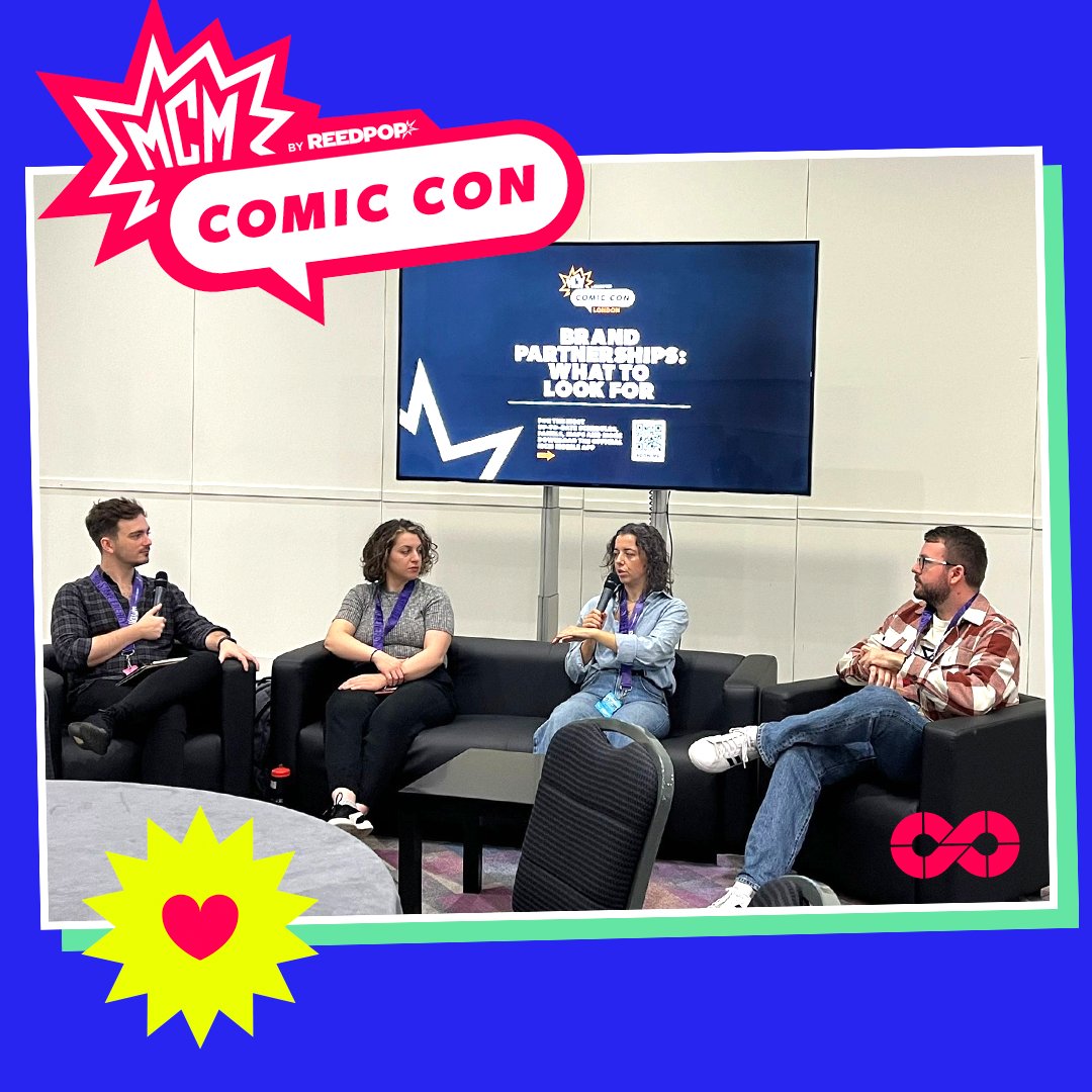 Thanks for having us <a href="/MCMComicCon/">MCM Comic Con</a>! It was a pleasure to once again join the industry panels at last weekend’s #MCMComicCon, where our Senior Social Account Manager, <a href="/brionyish/">briony</a>, and our Social Account Manager, Oliver Dyson, discussed all things brand partnerships.