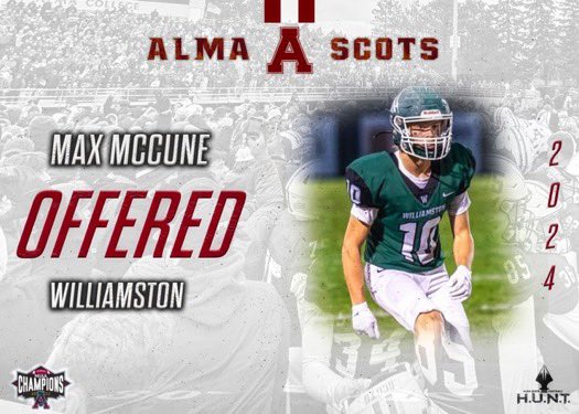 max_mccune's tweet photo. After a great visit, I am thankful to receive an offer from Alma! Thank you @Ryan_Ettinger1 @CoachCouchAlma https://t.co/e5eiwtsDrO