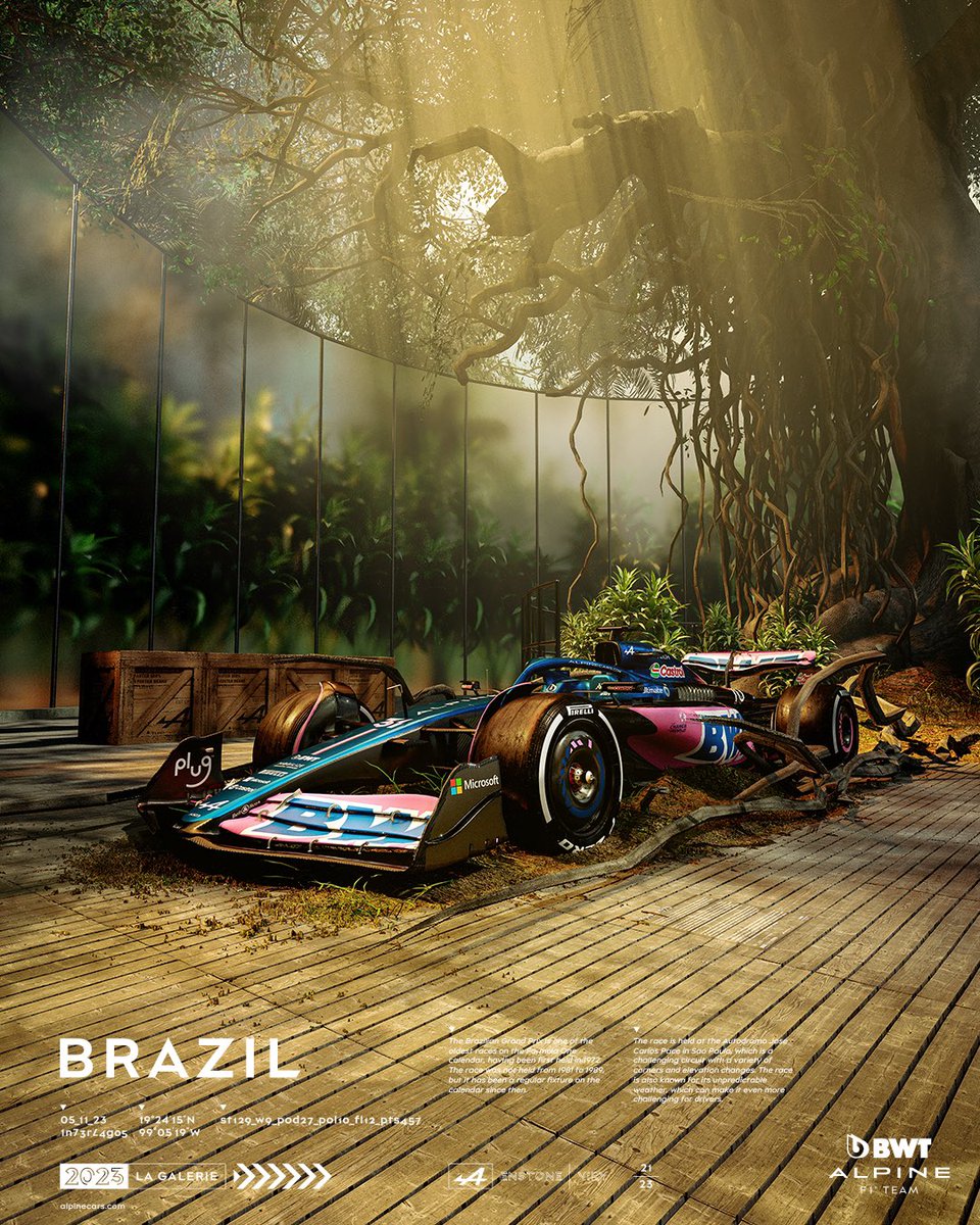 AuRupteur's tweet image. Thread #F1Posters brésilien débuté par D̶a̶c̶i̶Alpine (et c'est joli !). #BrazilGP 🇧🇷 #F1