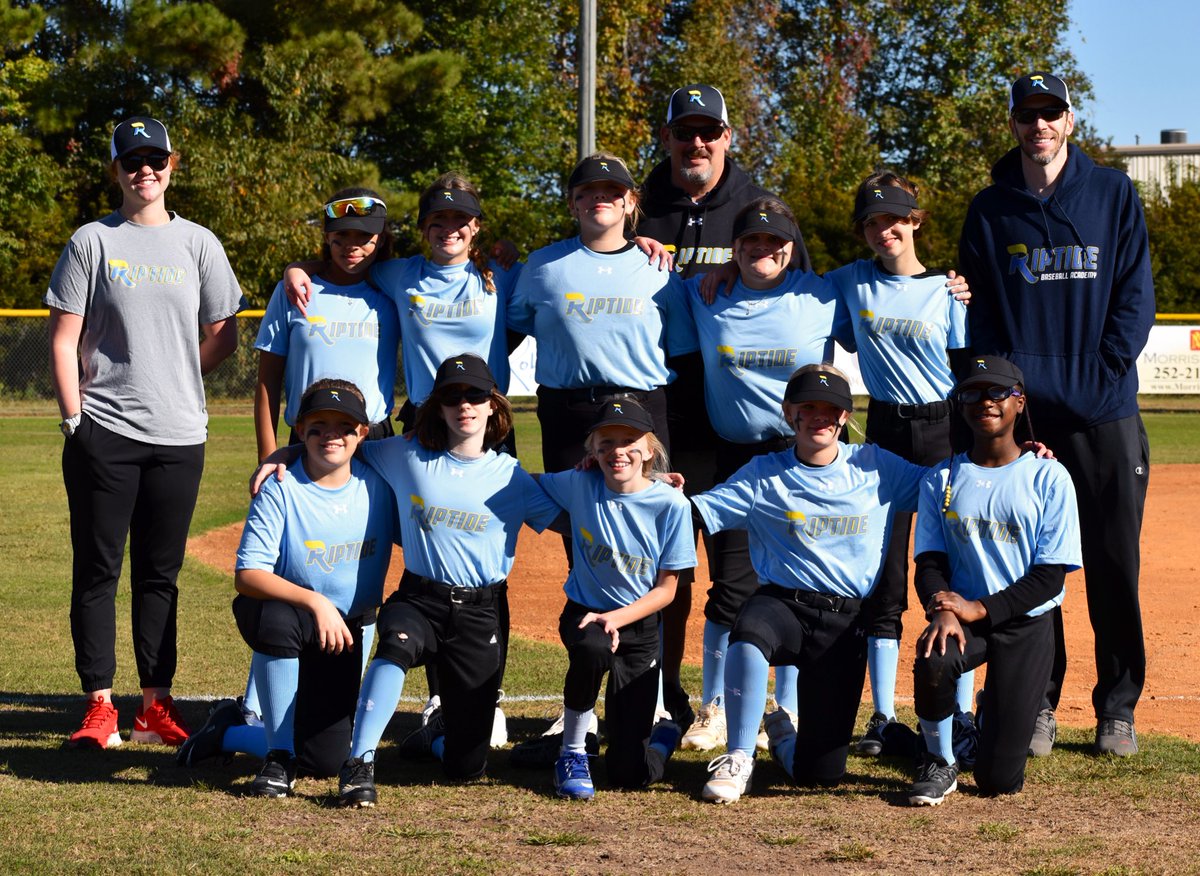 Congrats to our first Riptide Softball Team completing their first season. It was only a couple tournaments/practices this fall but these girls came out and competed very well! Excited to have this group as part of our program &amp; we look forward to our 1st full season next spring!
