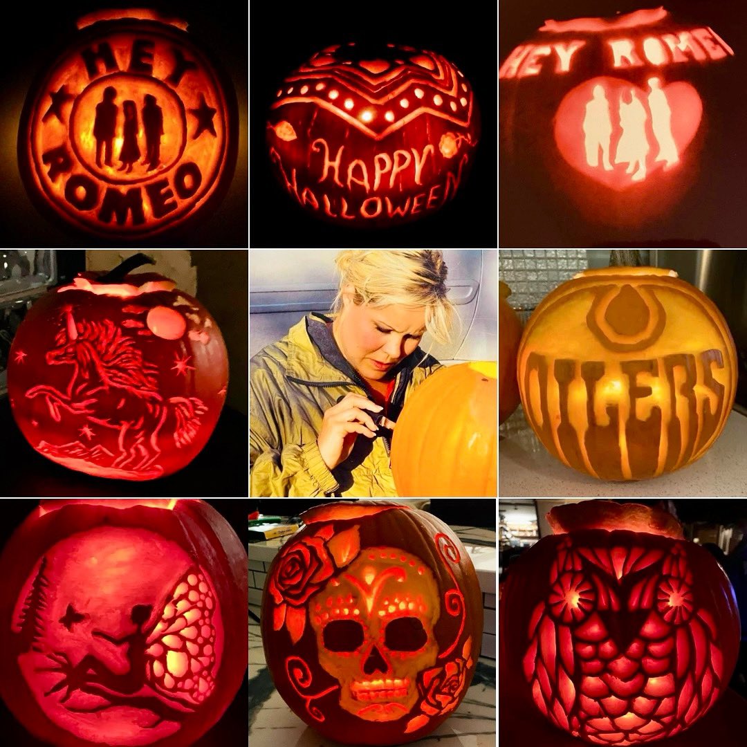 For those of you who’ve followed us along for some time, then you’d know about Stacie’s killer pumpkin carving skills. Here’s a few of her amazing creations over the years. Today we remember Stacie, through one of her many talents. Happy Halloween 🎃 🧡 #rememberingStacie