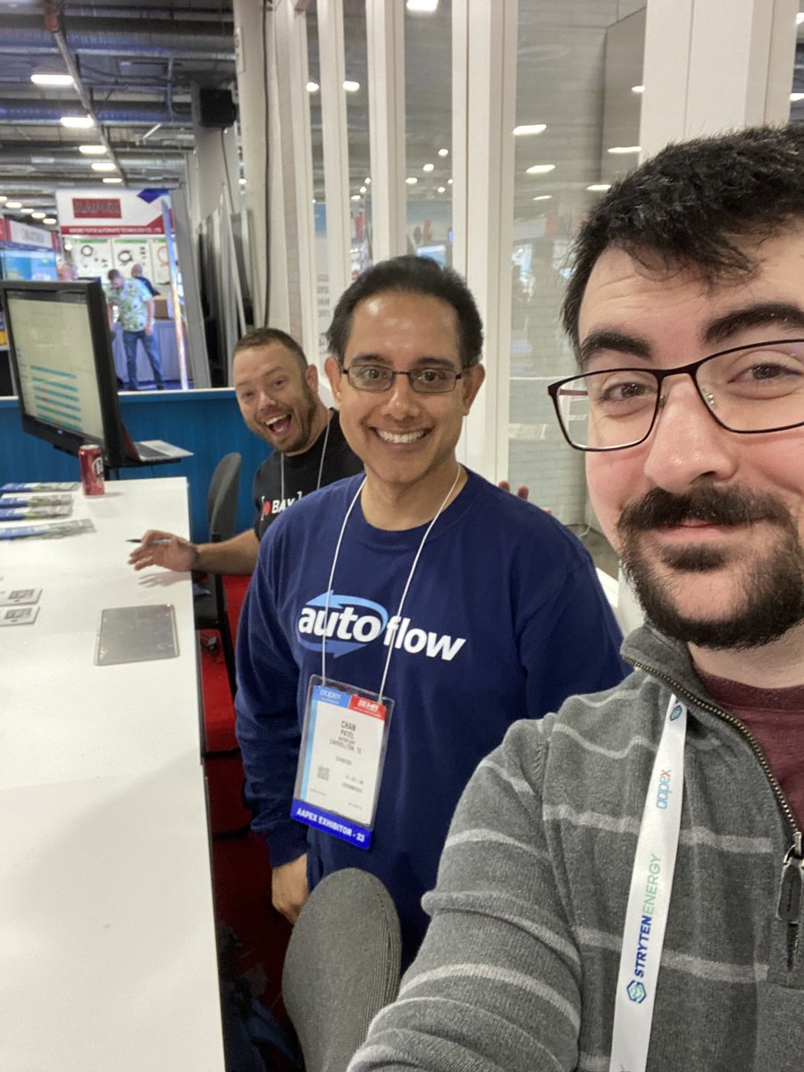 The Autoflow team is ready to go here at @AAPEXShow!

Come and see us at the Joe’s Garage service counter and see what all the hype behind AI and cameras in your shop is about!

#aapex2023 #automotivesoftware #aapexshow