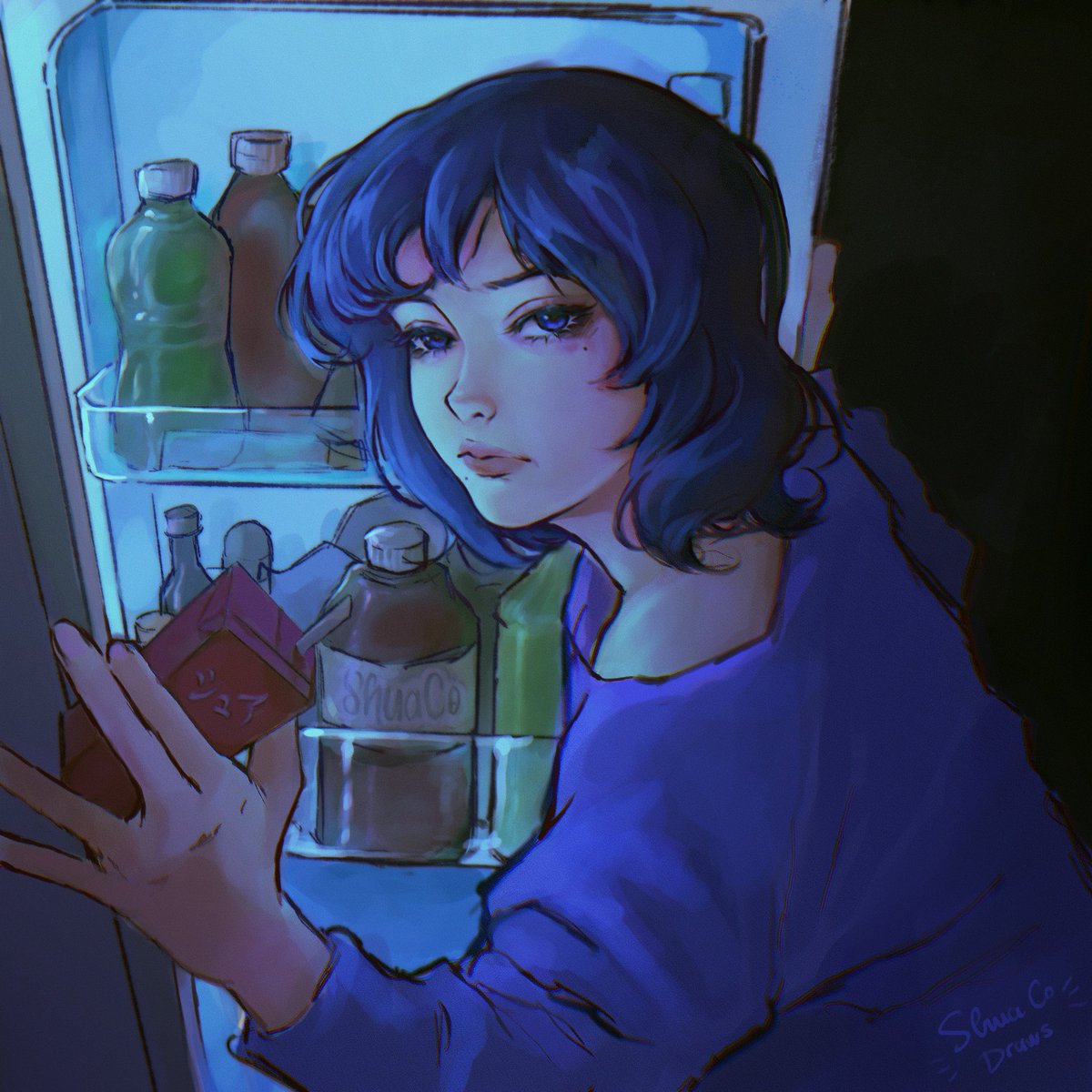 Kendimi hatırlatmak adına eski çizimlerden birini paylaşıyorum. Yavaş yavaş geri döneceğim 🌙✨