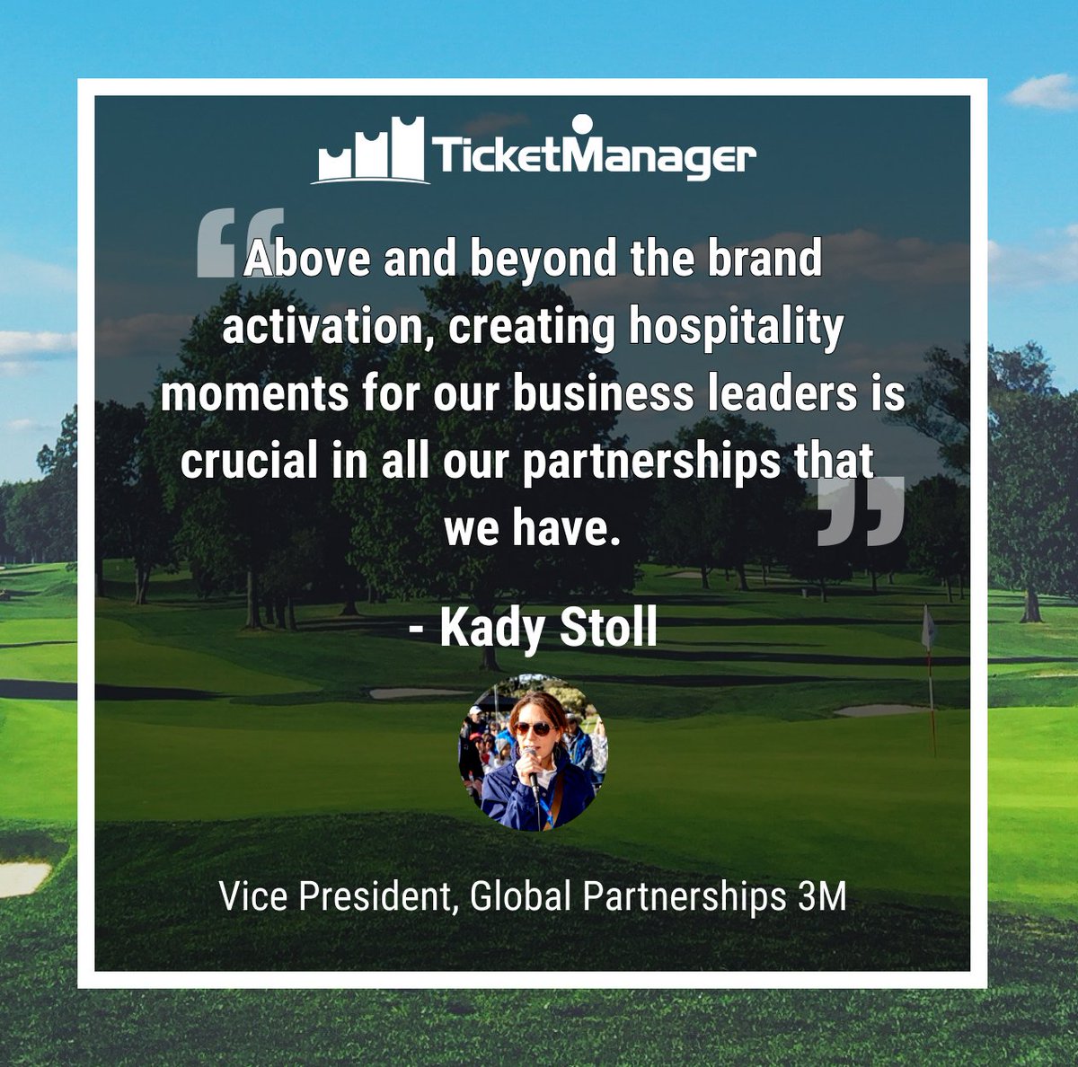 TicketManager's tweet photo. New podcast TOMORROW!

Kady Stoll, VP of Global Sponsorships at @3M, joined the show to discuss how the company's diverse portfolio achieves multiple objectives, from business growth to awareness.

Stay Tuned – November 1 🗓️

#AllAccessPod x #3M https://t.co/u1r1s7WvbW
